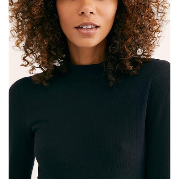 FREE PEOPLE Rickie Top / Black - Picture 3 of 8
